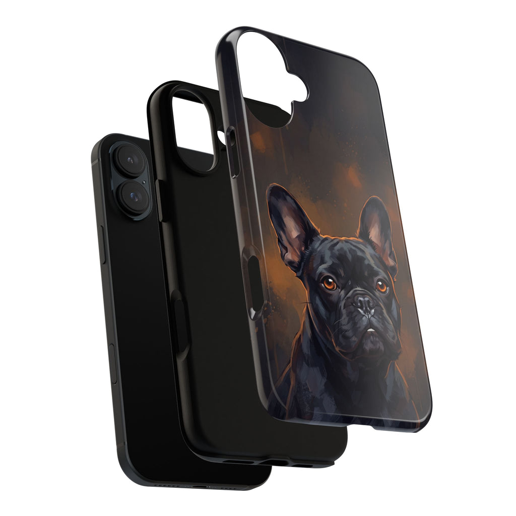 Moody French Bulldog Portrait Phone Case | Dramatic Studio Photography Style | iPhone & Samsung