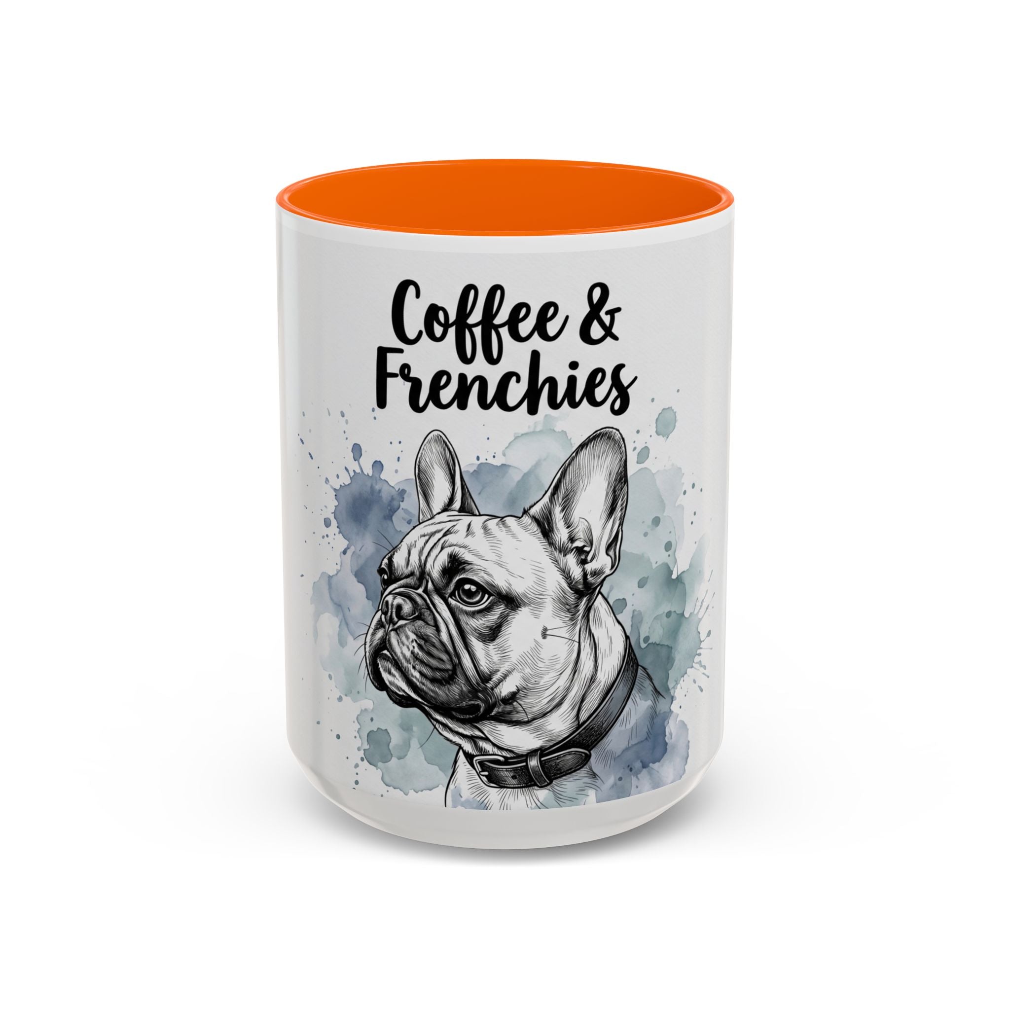 Coffee & Frenchies Mug | French Bulldog Lover Gift | Watercolor Dog Mug