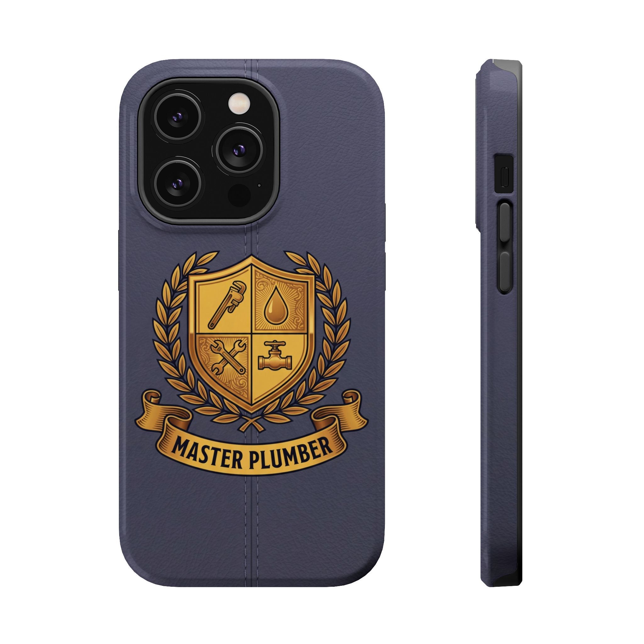 Master Plumber Crest Phone Case — Heraldic Shield Wireless Charging Cover