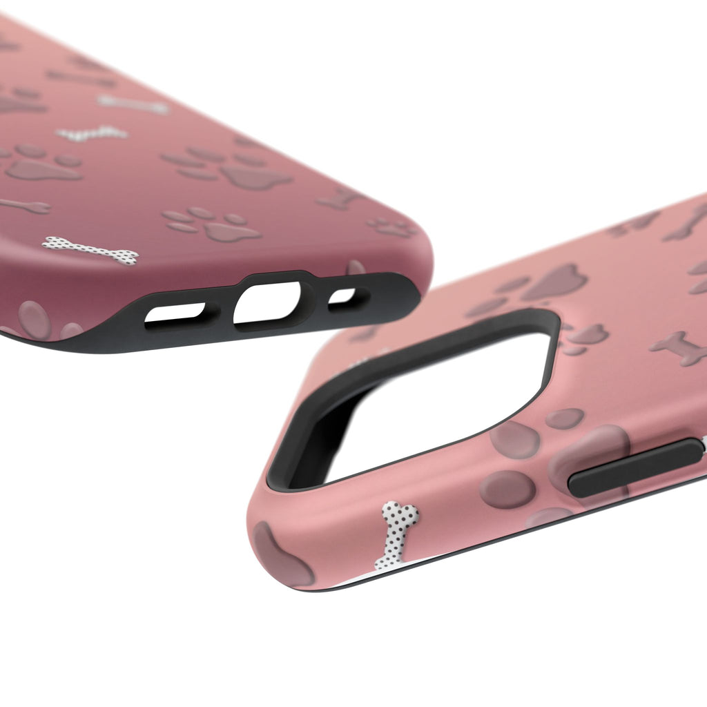 Paws & Bones Phone Case — Impact-Resistant Wireless Charging Cover