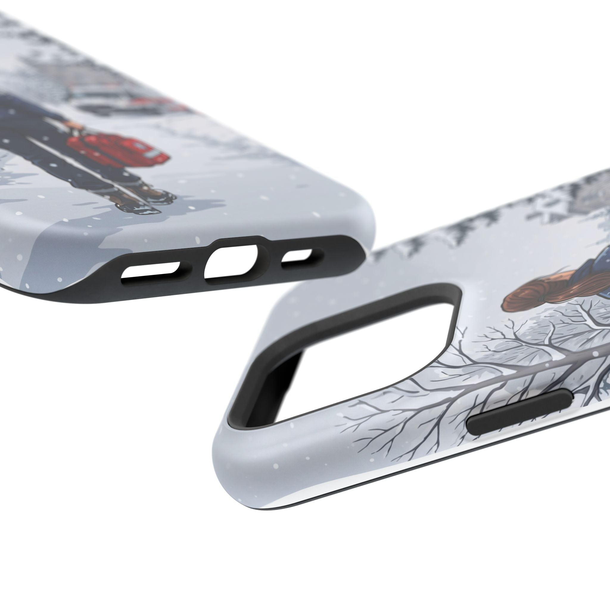 Paramedic/EMT Winter Phone Case — Magnetic Wireless Charging Cover