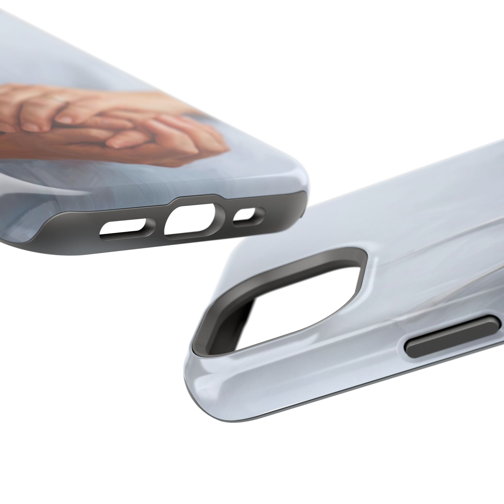 Impact-Resistant Phone Case — Caring Hands Wireless Charging Cover