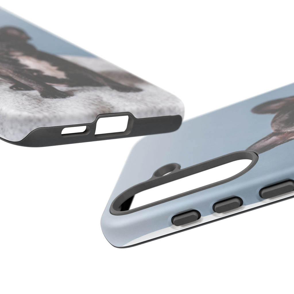 French Bulldog Puppy Phone Case | Adorable Brindle Frenchie Portrait | Samsung & iPhone