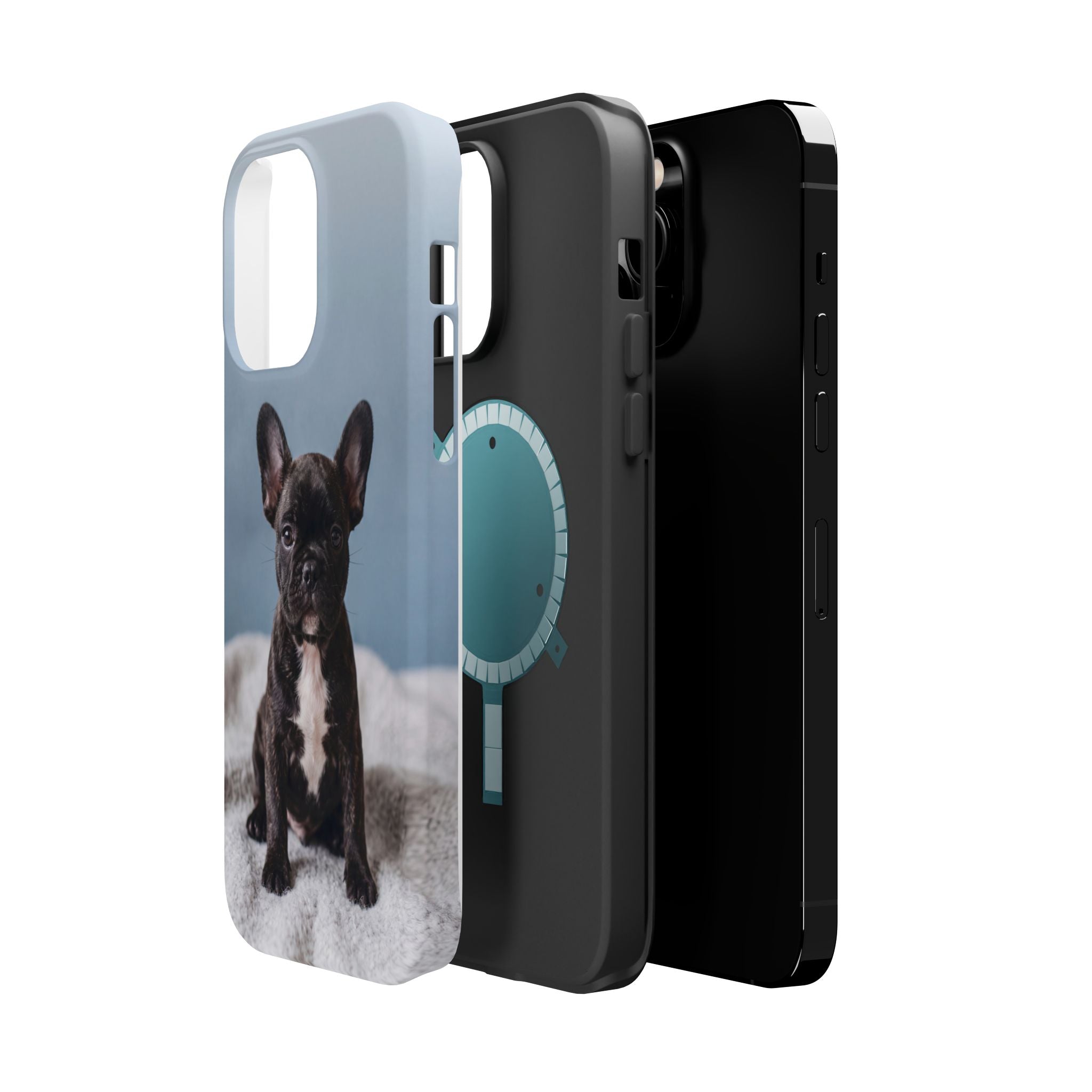 French Bulldog Puppy Phone Case — Impact-Resistant Wireless Charging Cover