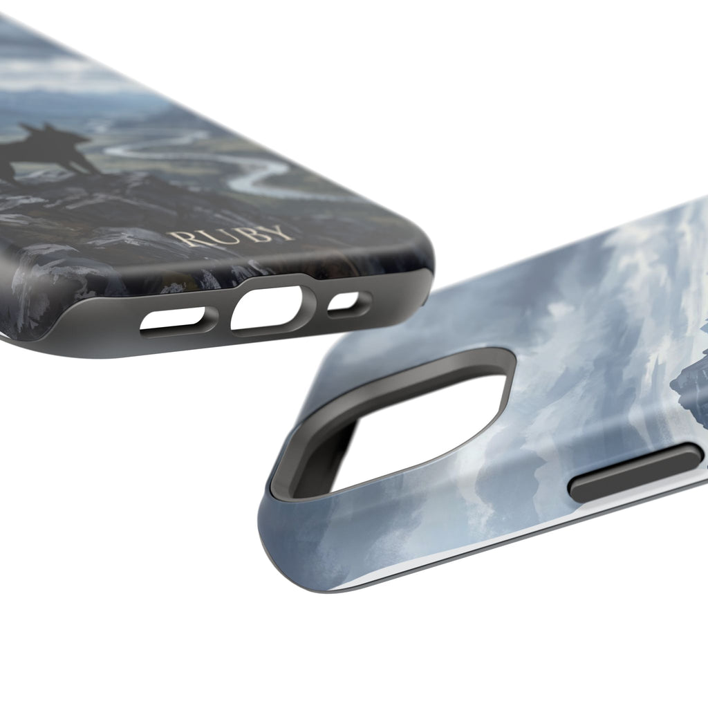 Personalized French Bulldog Mountain Valley Phone Case — Wireless Charging Cover