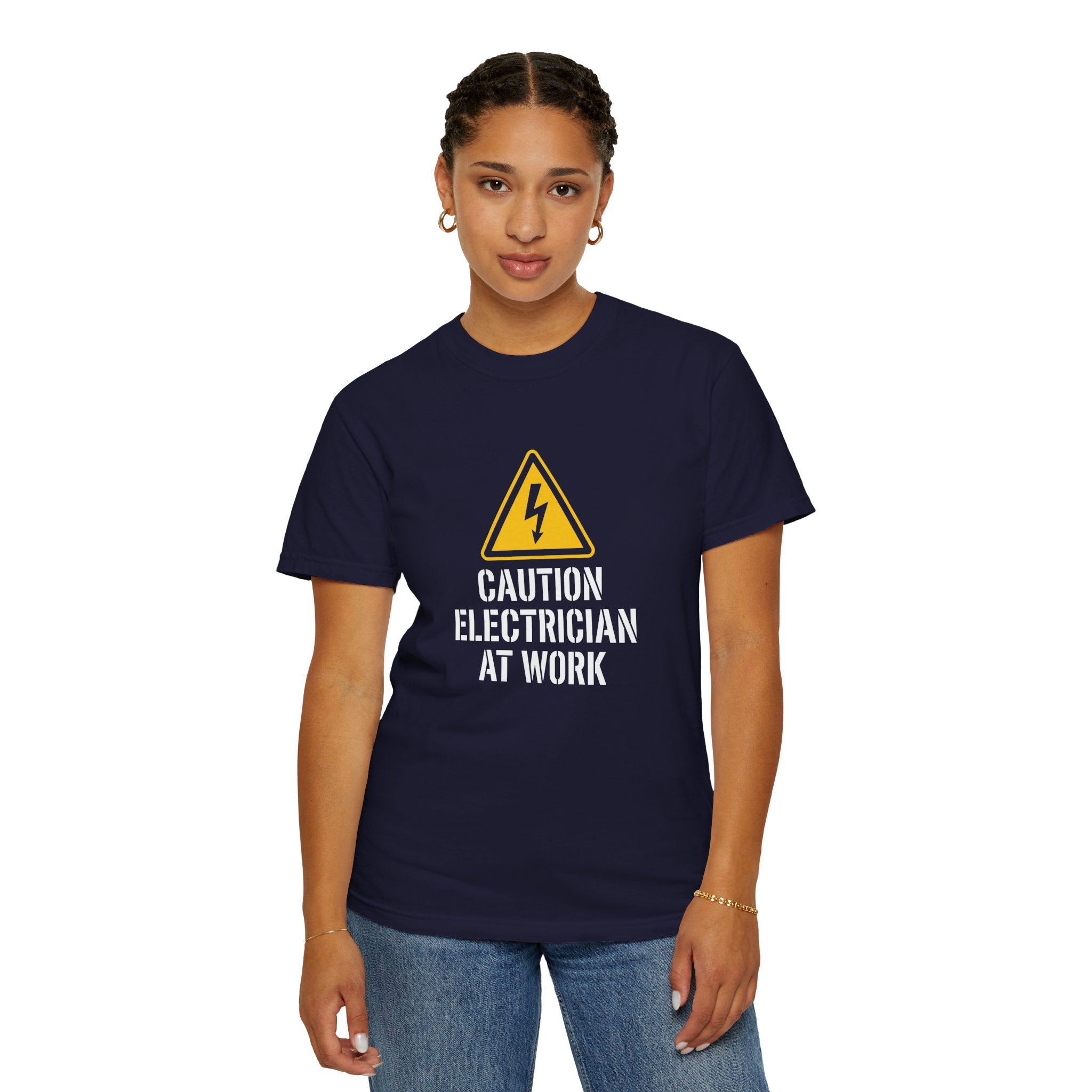 Caution Electrician At Work T-Shirt