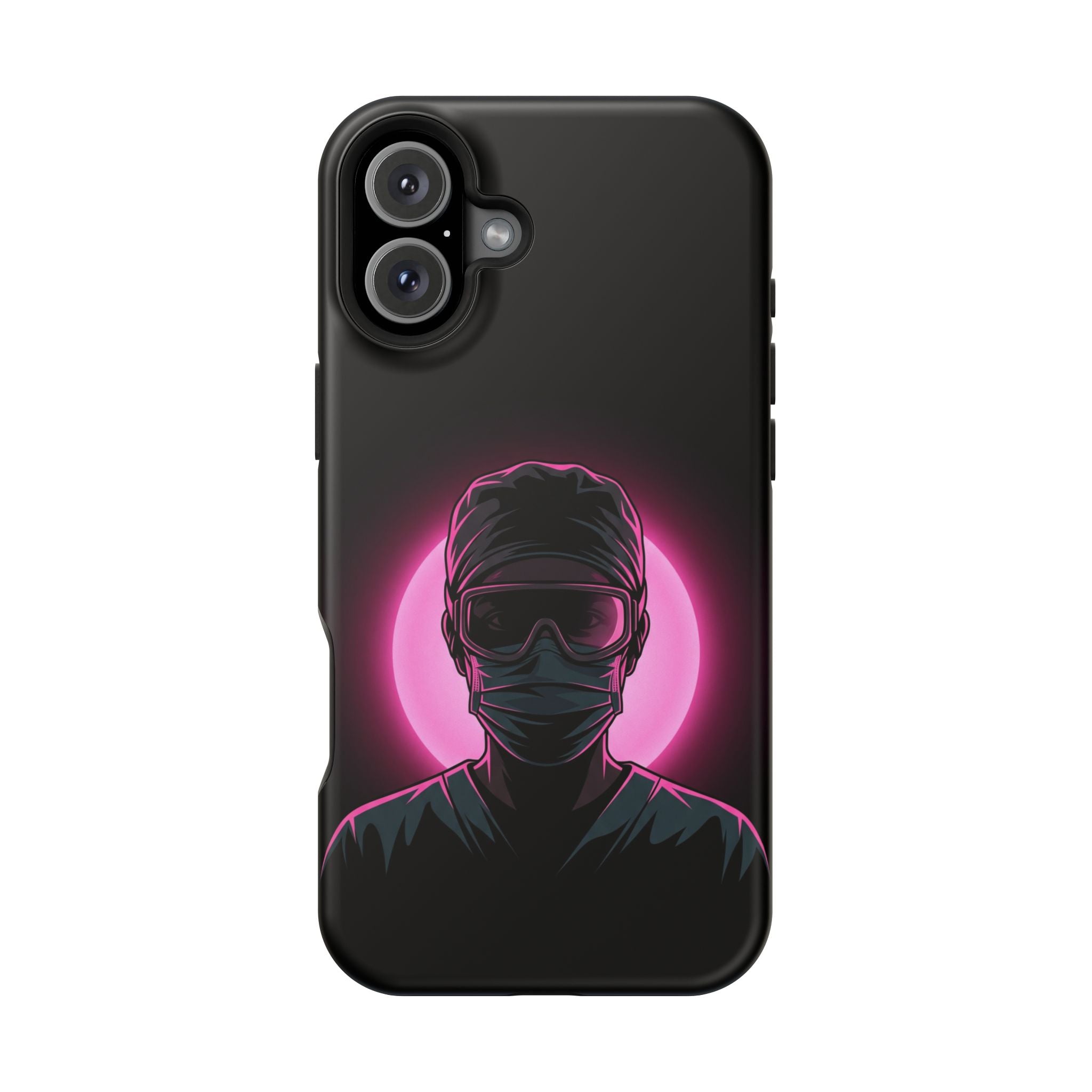 Nurse Portrait Phone Case — Navy Wireless Charging Cover