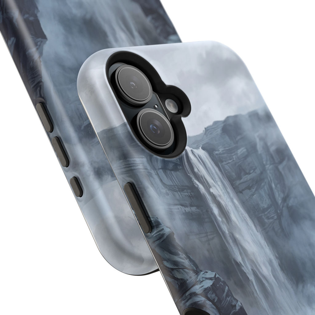 Personalized French Bulldog Misty Waterfall Phone Case — Wireless Charging Cover