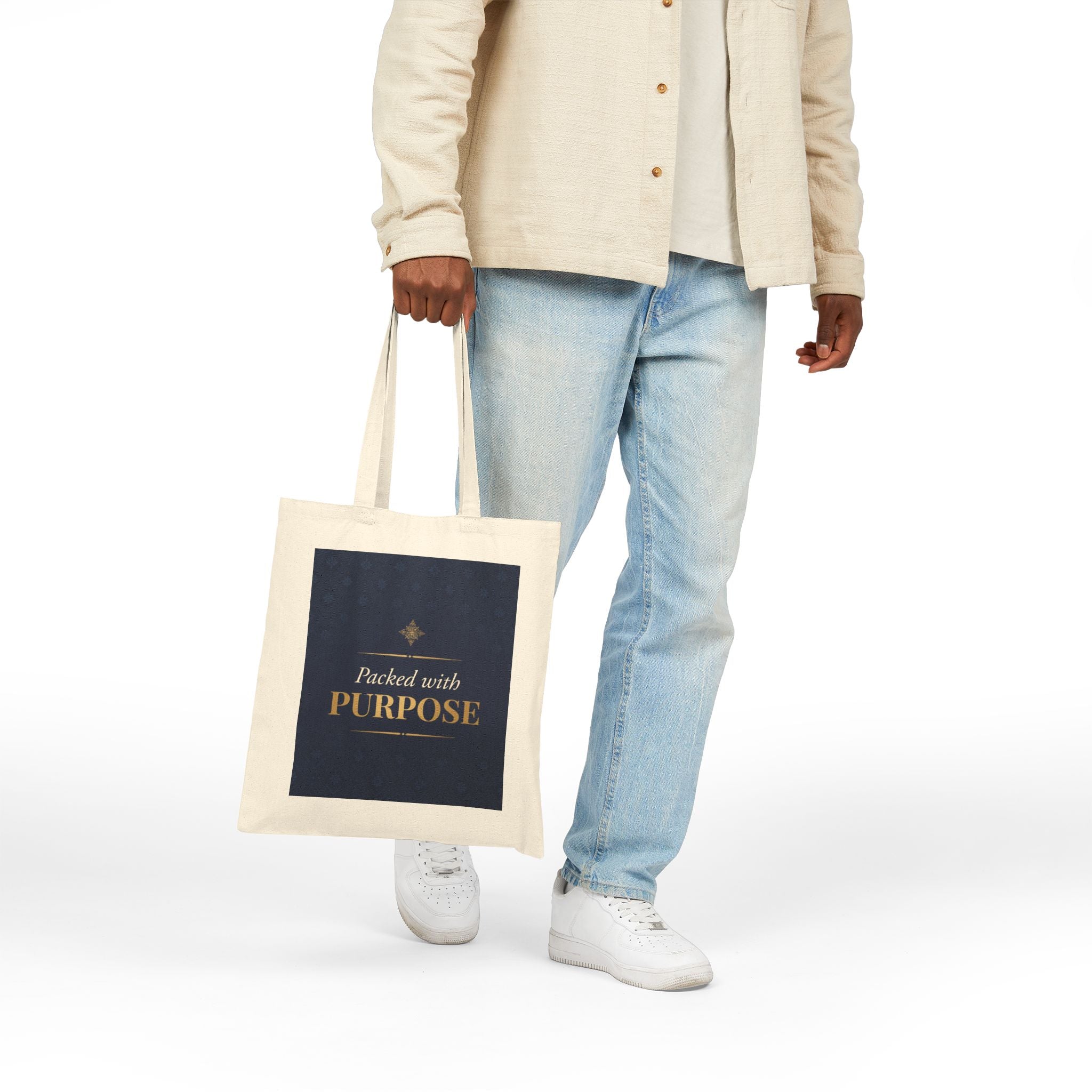 Nurse Tote Bag – Packed with purpose – Cotton Canvas Tote Bag for Nurses