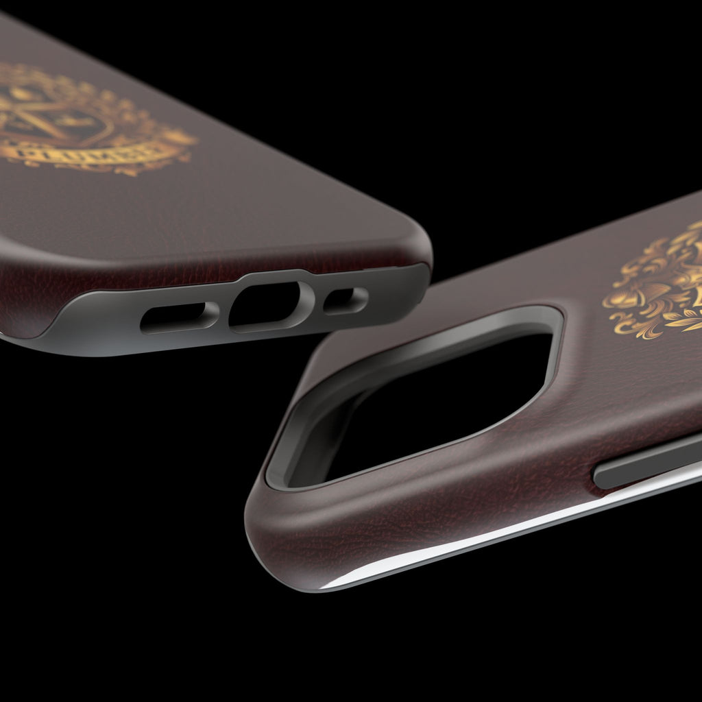 Plumber Crest Phone Case — Heraldic Shield Design Wireless Charging Cover
