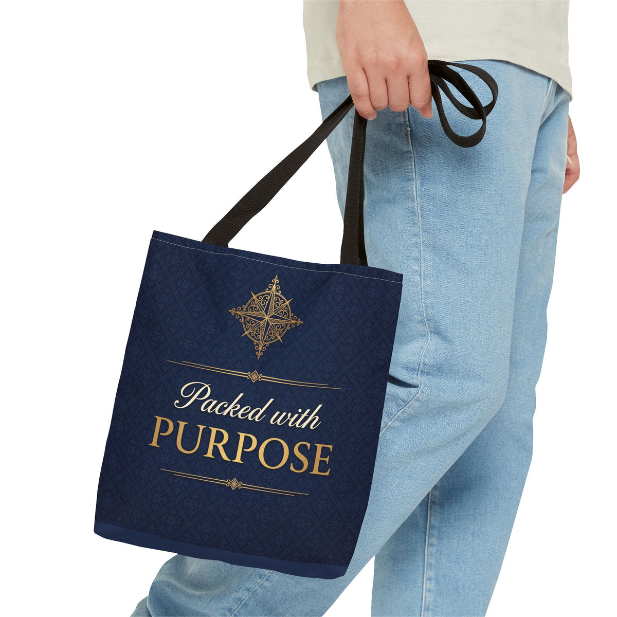 Packed with Purpose Tote | Inspirational Nurse Gift Tote Bag | Healthcare Worker Appreciation Gift | Premium Polyester Carry-All