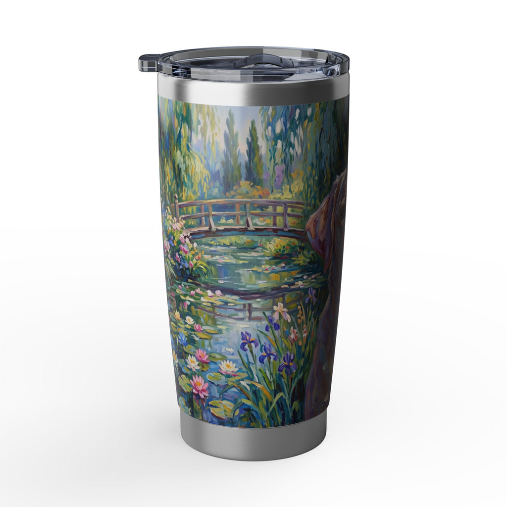 Labrador Tumbler | Impressionist Water Lily Art — 20 oz Stainless Travel Mug