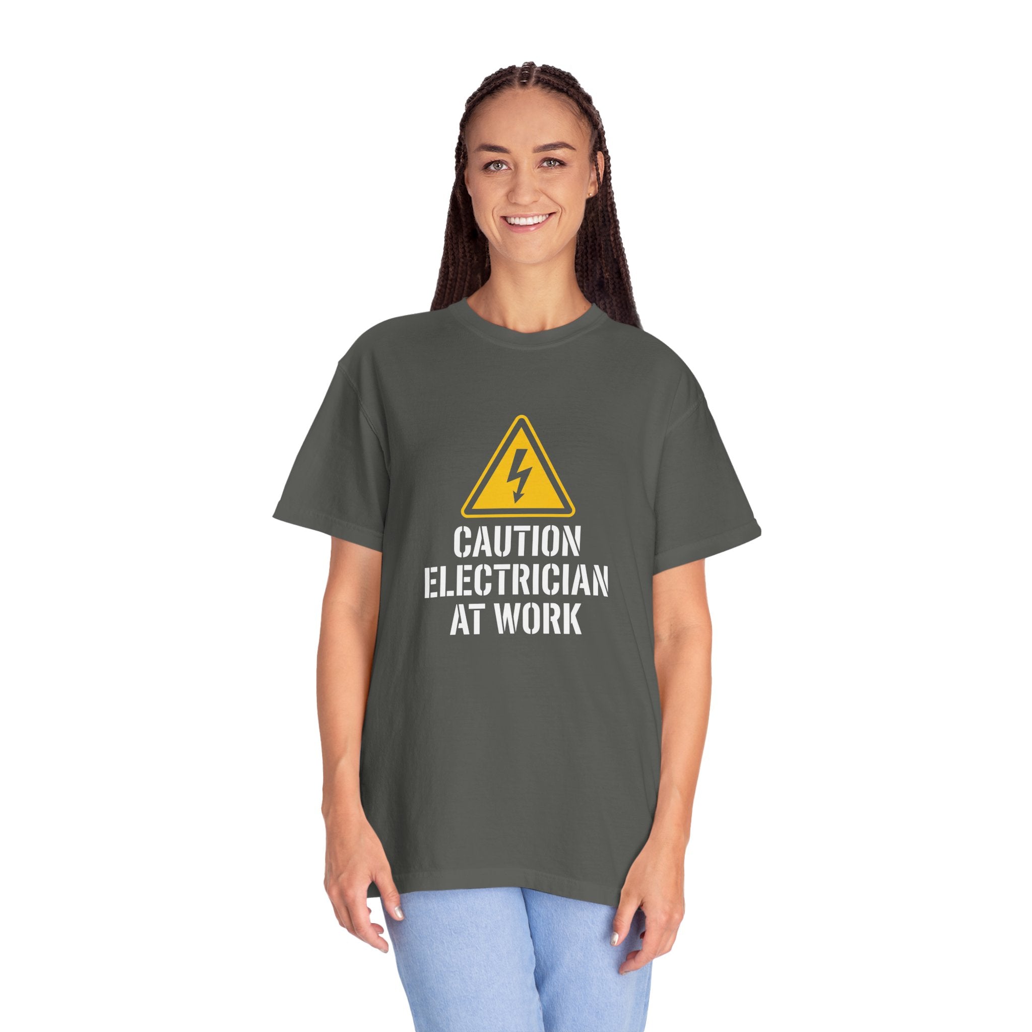 Caution Electrician At Work T-Shirt