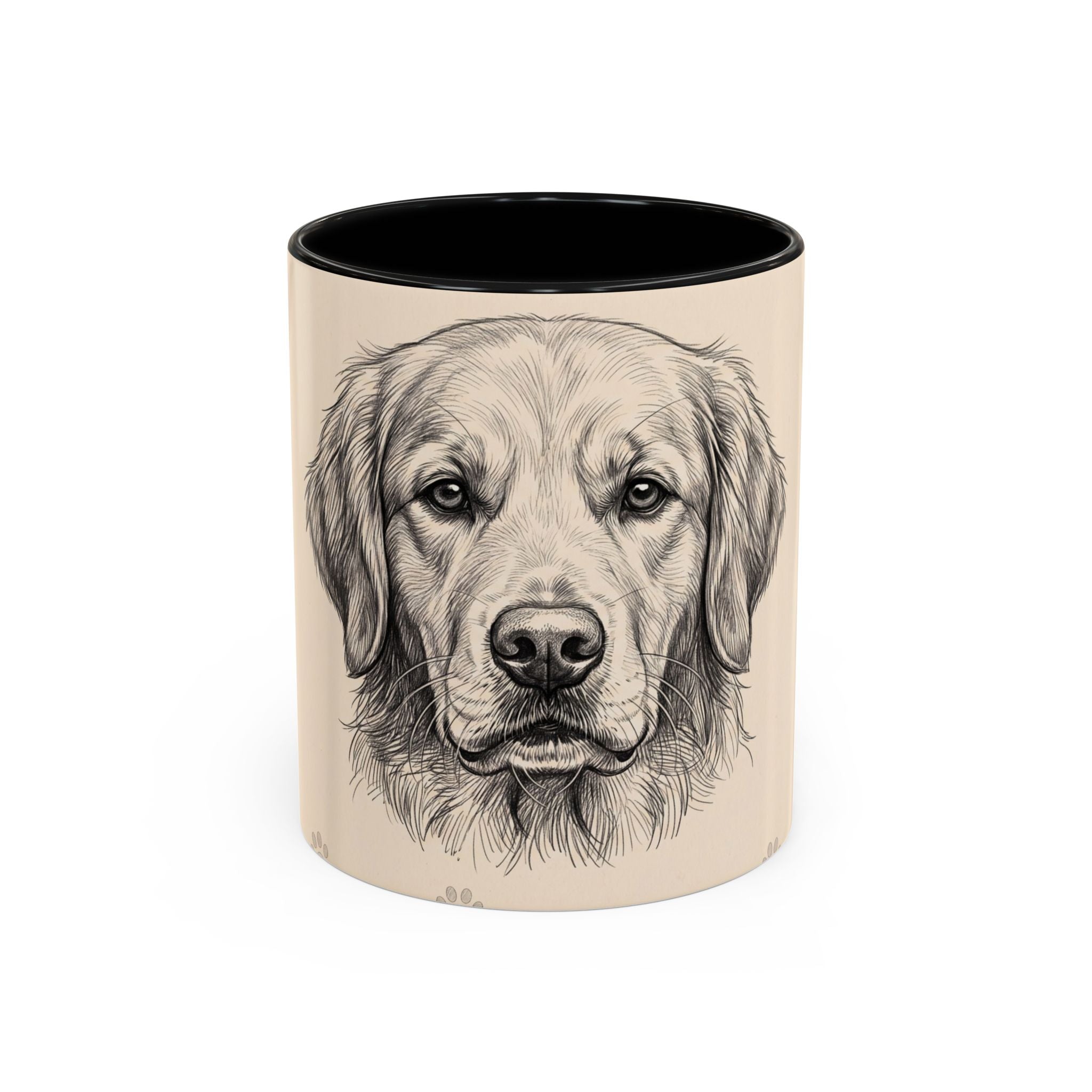 Golden Retriever Sketch Mug | Golden Retriever Lover Gift | Pencil Art Dog Coffee Mug