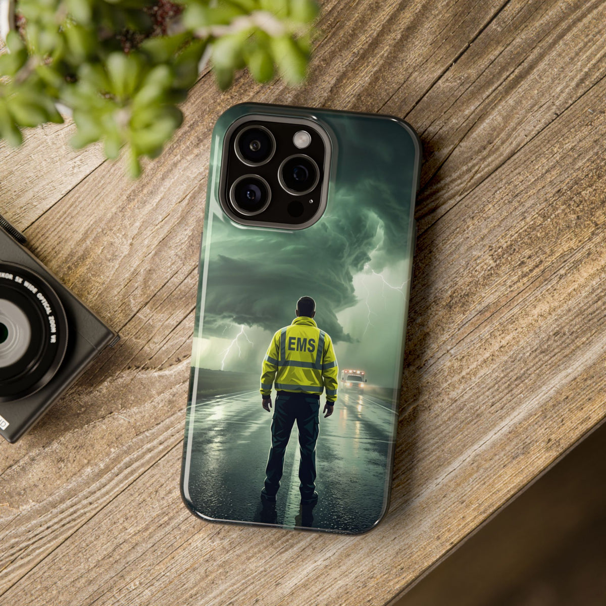 EMS Green Storm Phone Case — Magnetic Wireless Charging Cover