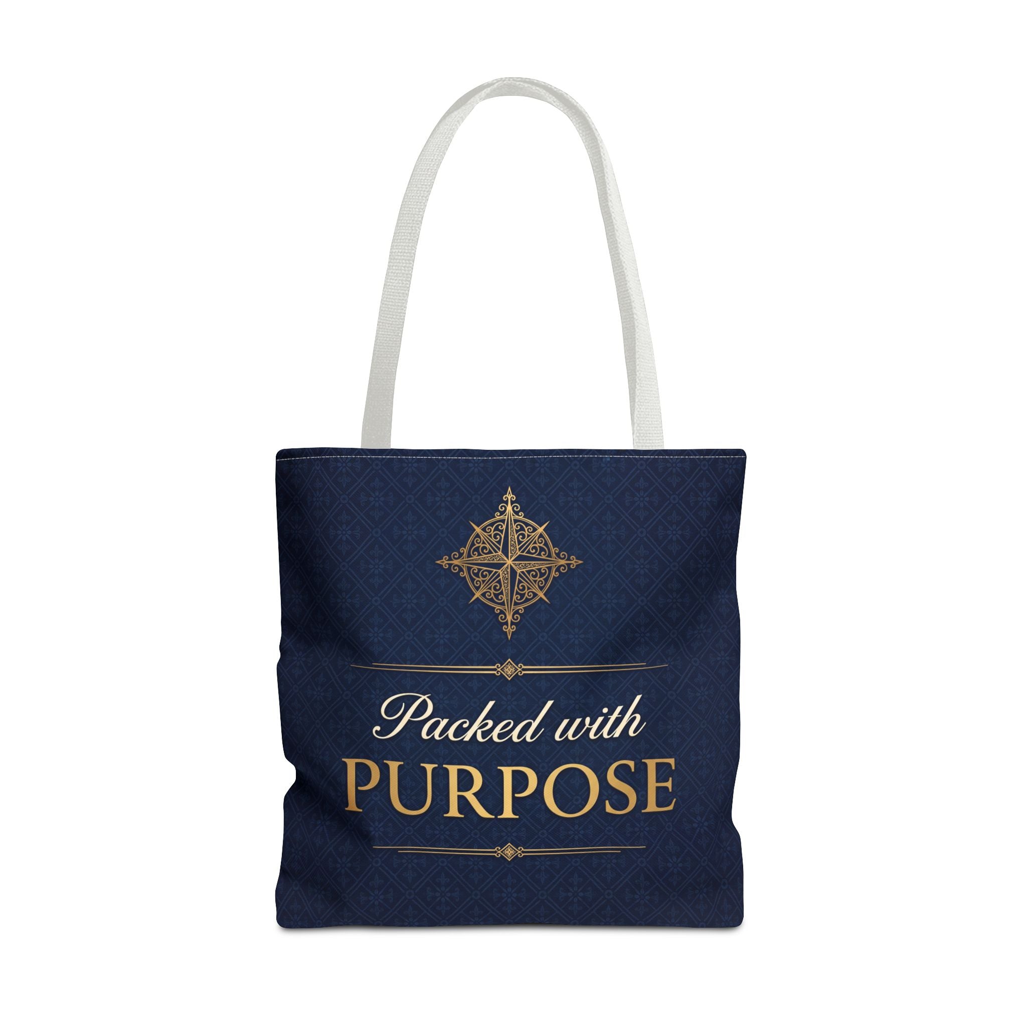 Packed with Purpose Tote | Inspirational Nurse Gift Tote Bag | Healthcare Worker Appreciation Gift | Premium Polyester Carry-All