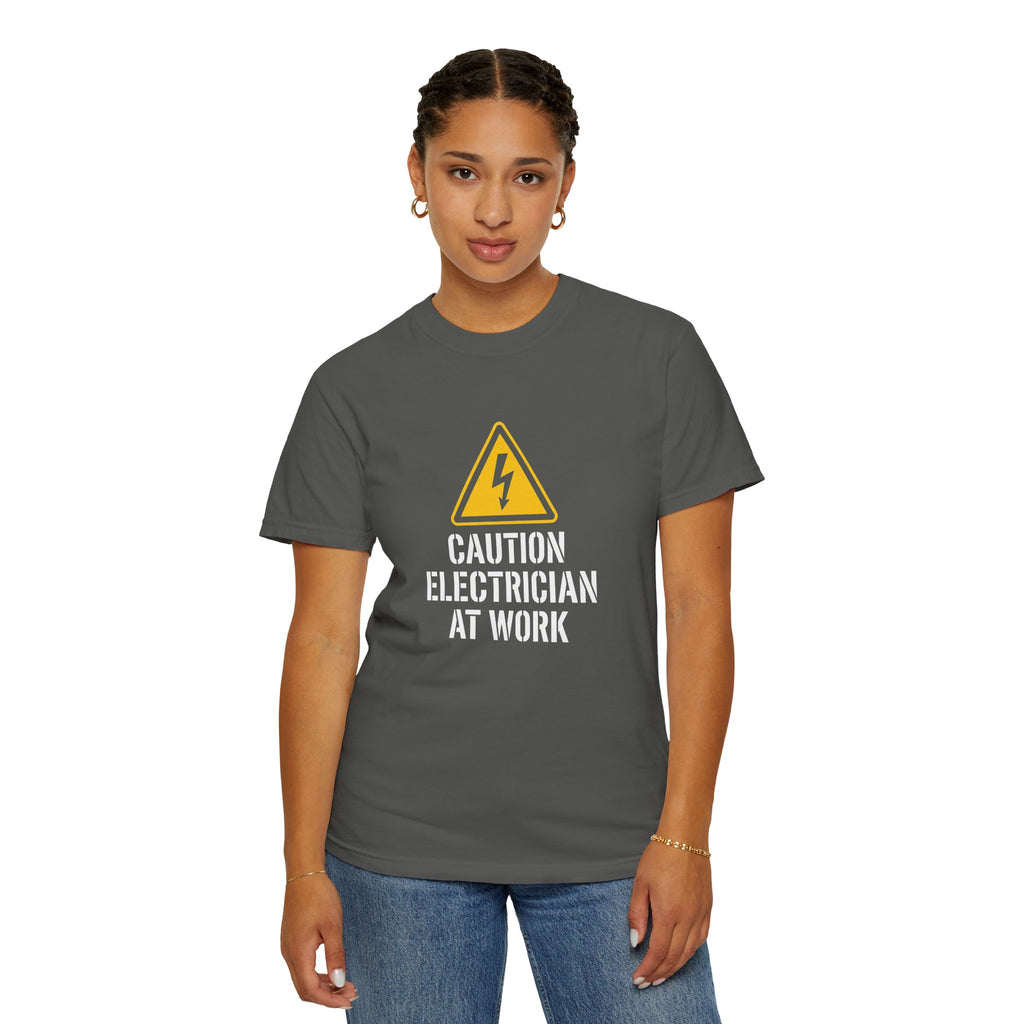 Caution Electrician At Work T-Shirt