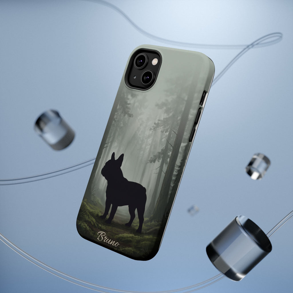 Personalized French Bulldog Misty Forest Phone Case — Wireless Charging Cover