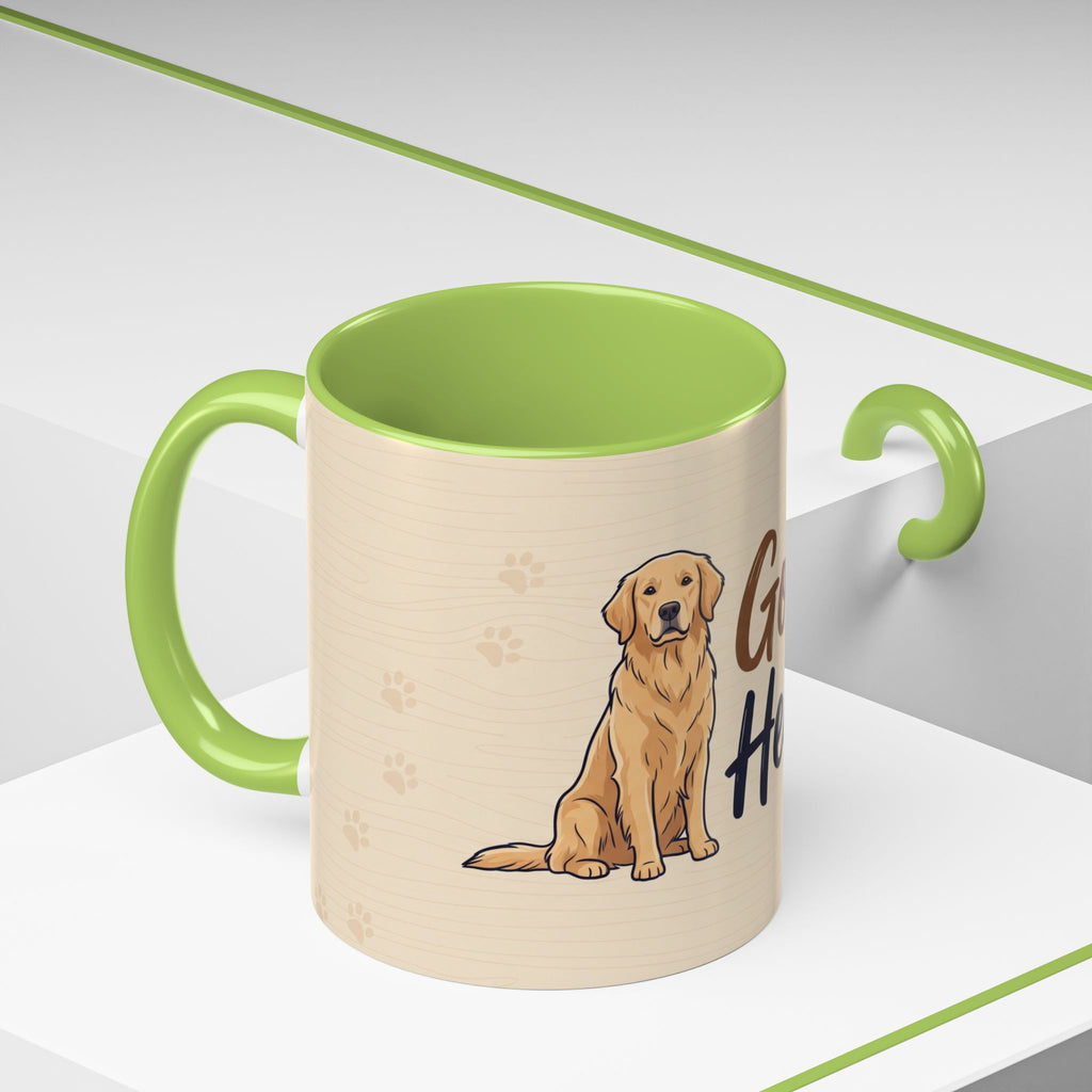 Golden Hearted Mug | Golden Retriever Lover Gift | Cute Dog Coffee Mug