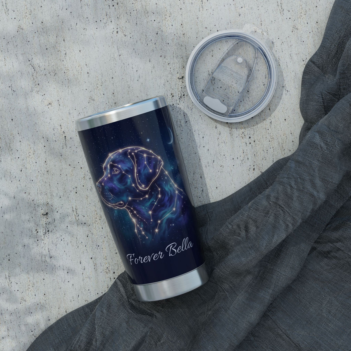 Labrador Personalized Tumbler | Constellation Galaxy Art — 20 oz Stainless Travel Mug