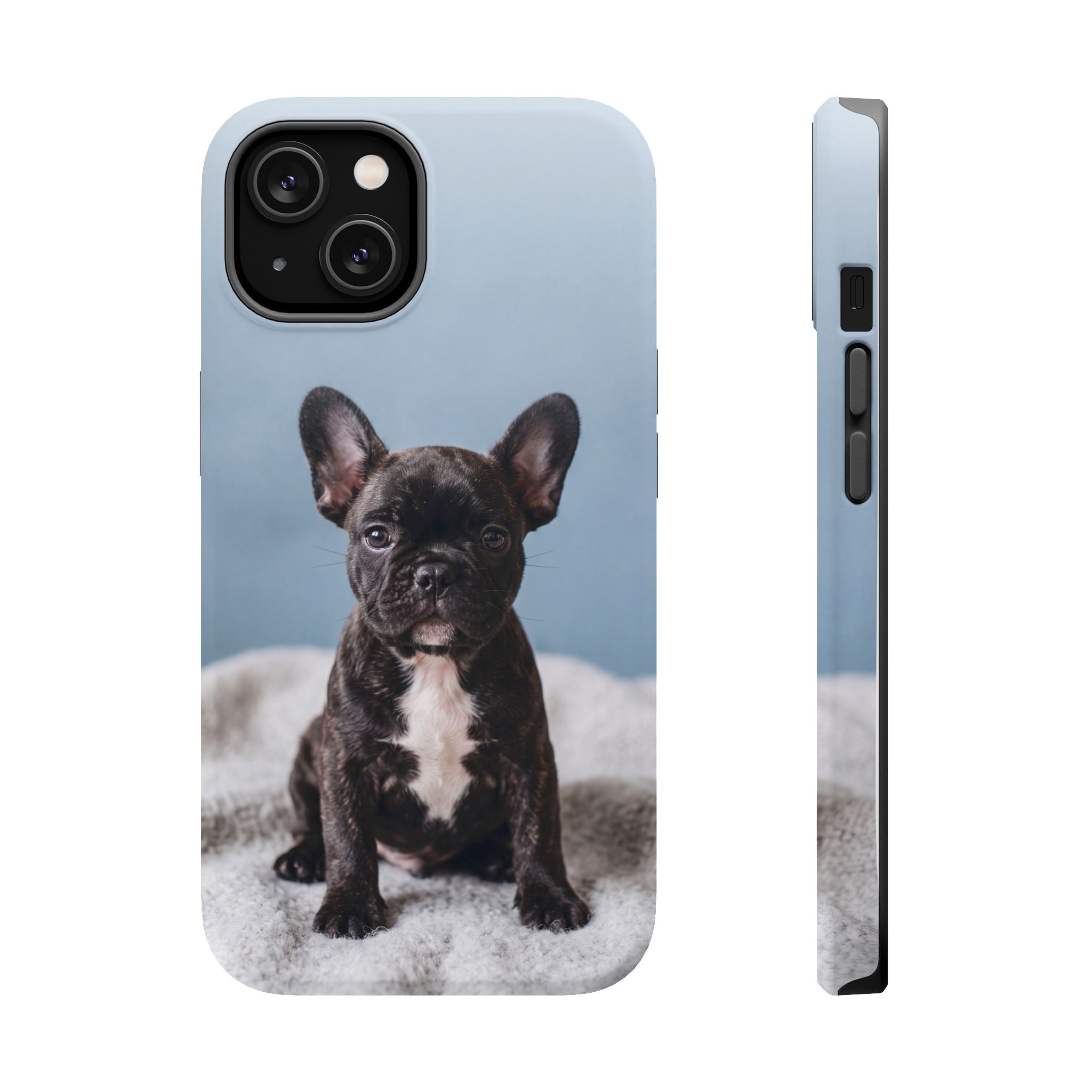 French Bulldog Puppy Phone Case — Impact-Resistant Wireless Charging Cover