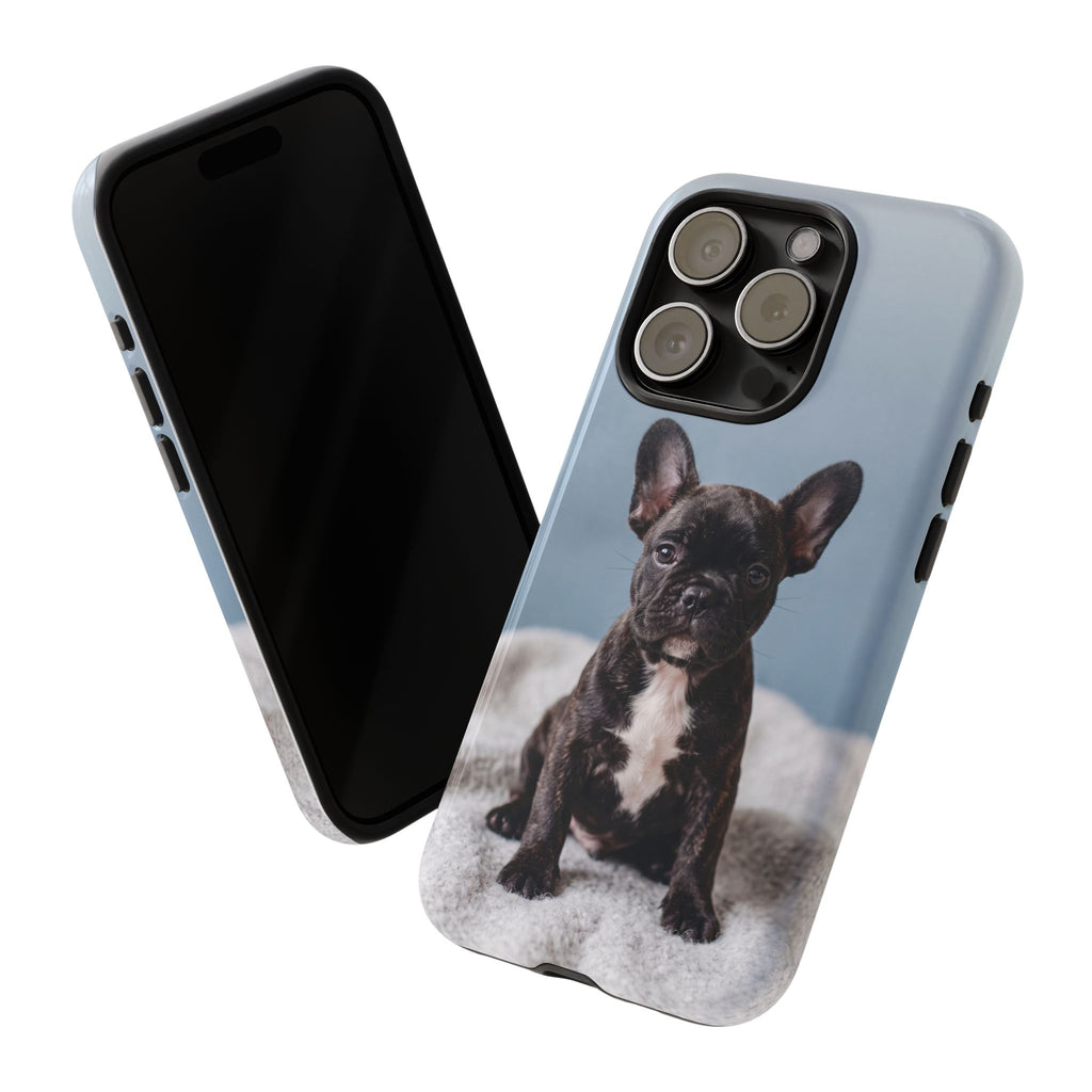French Bulldog Puppy Phone Case | Adorable Brindle Frenchie Portrait | Samsung & iPhone