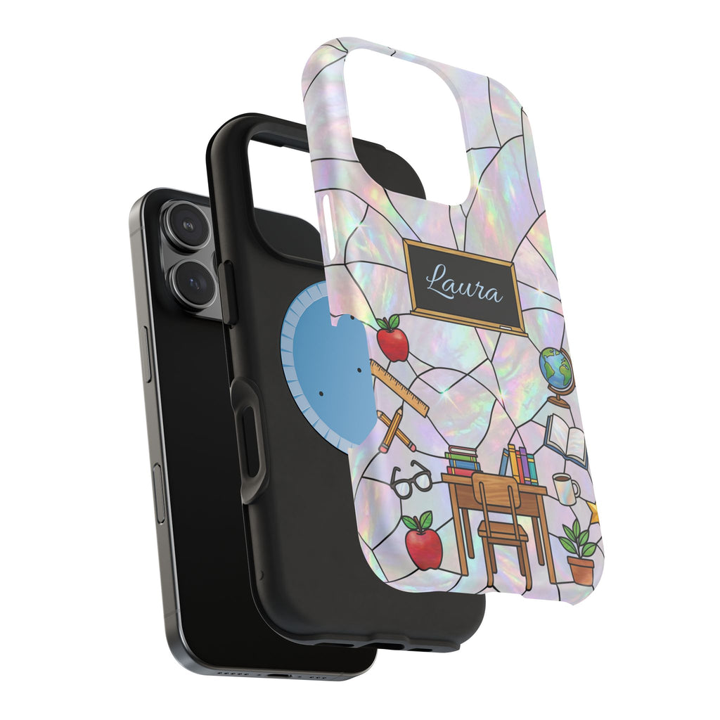 Personalized Teacher Phone Case — Impact-Resistant Wireless Charging Cover