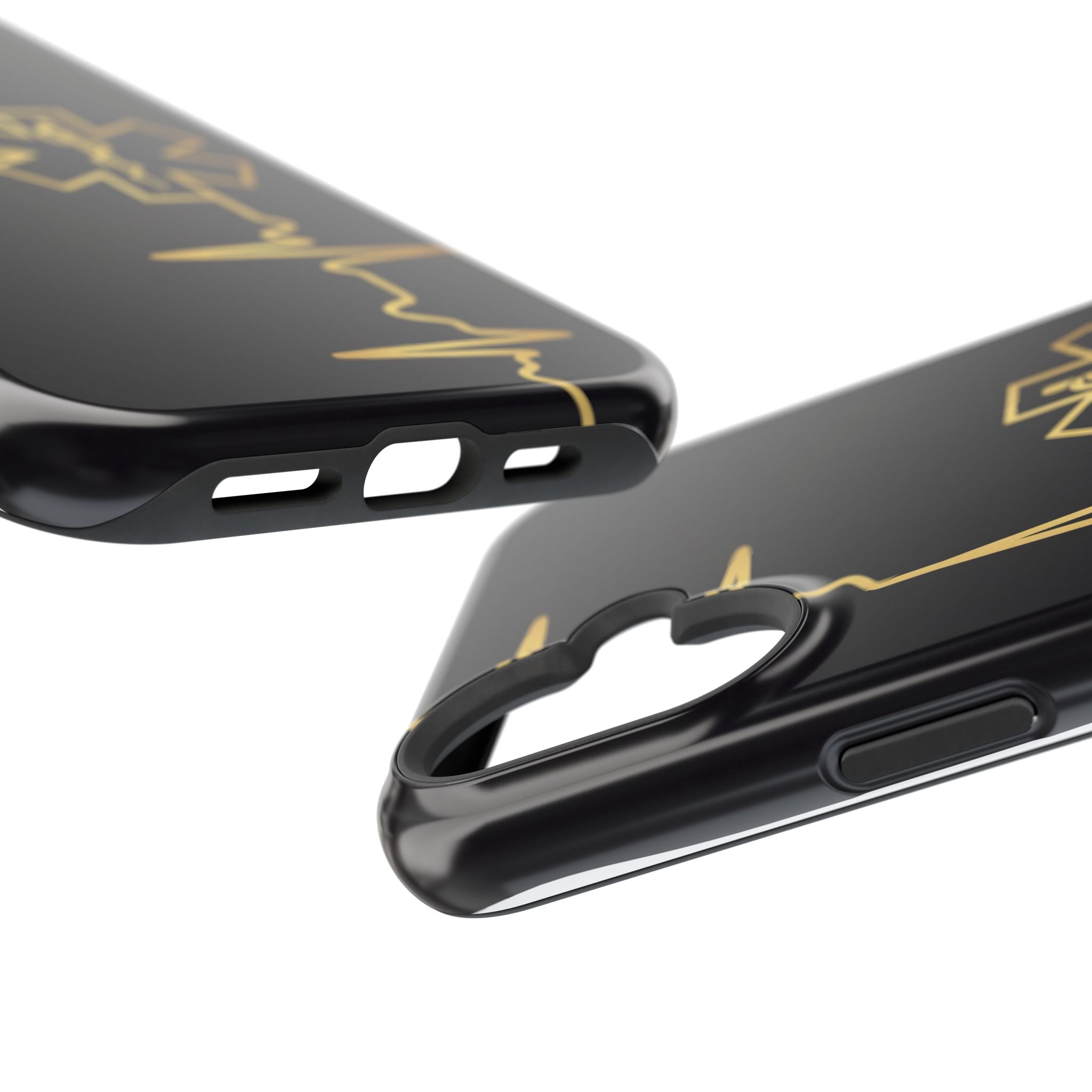 Paramedic/EMT Heartbeat Line Phone Case — Magnetic Wireless Charging Cover
