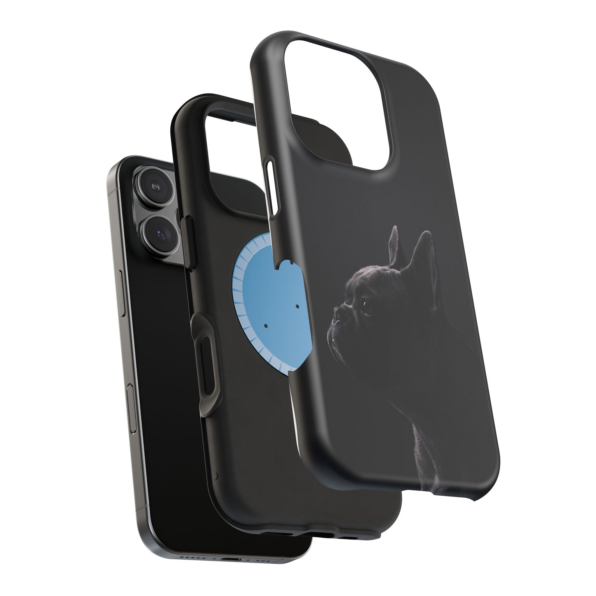 French Bulldog Phone Case — Impact-Resistant Wireless Charging Cover