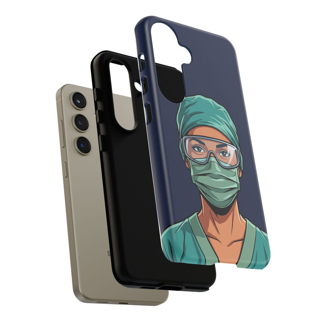 Nurse Illustrated Portrait Phone Case | iPhone & Samsung