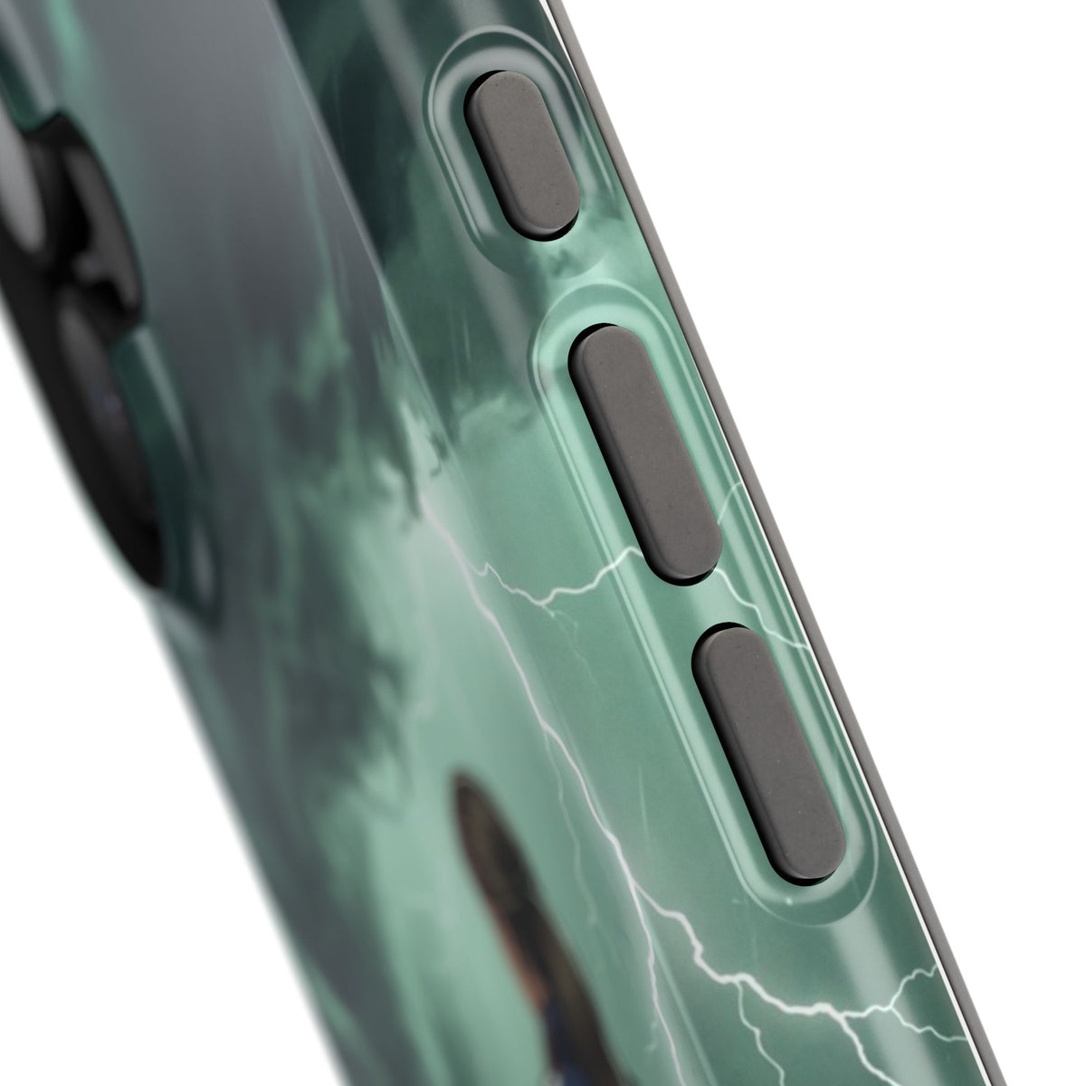 Female Paramedic Green Storm Phone Case — Magnetic Wireless Charging Cover