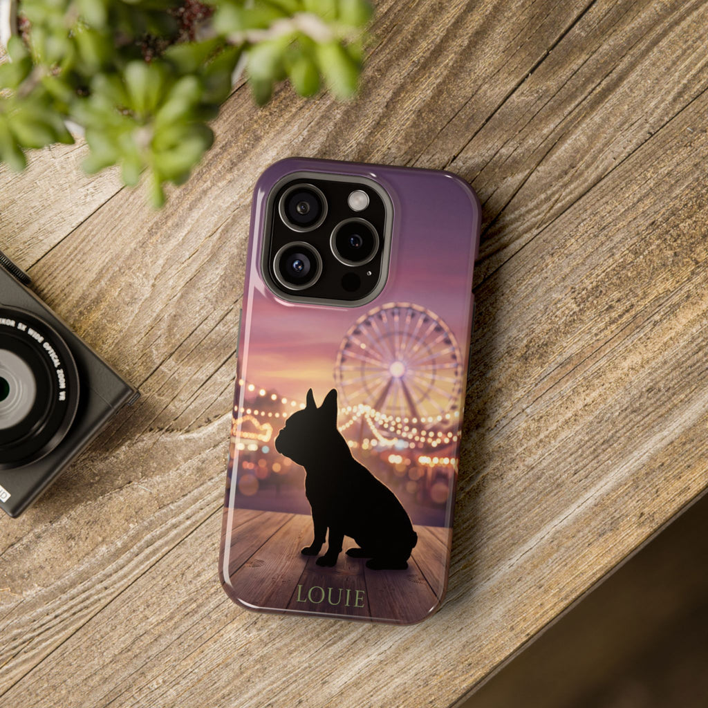 Personalized French Bulldog Carnival Nights Phone Case — Wireless Charging Cover