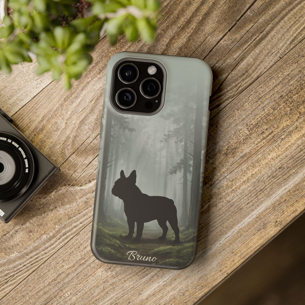 Personalized French Bulldog Misty Forest Phone Case — Wireless Charging Cover