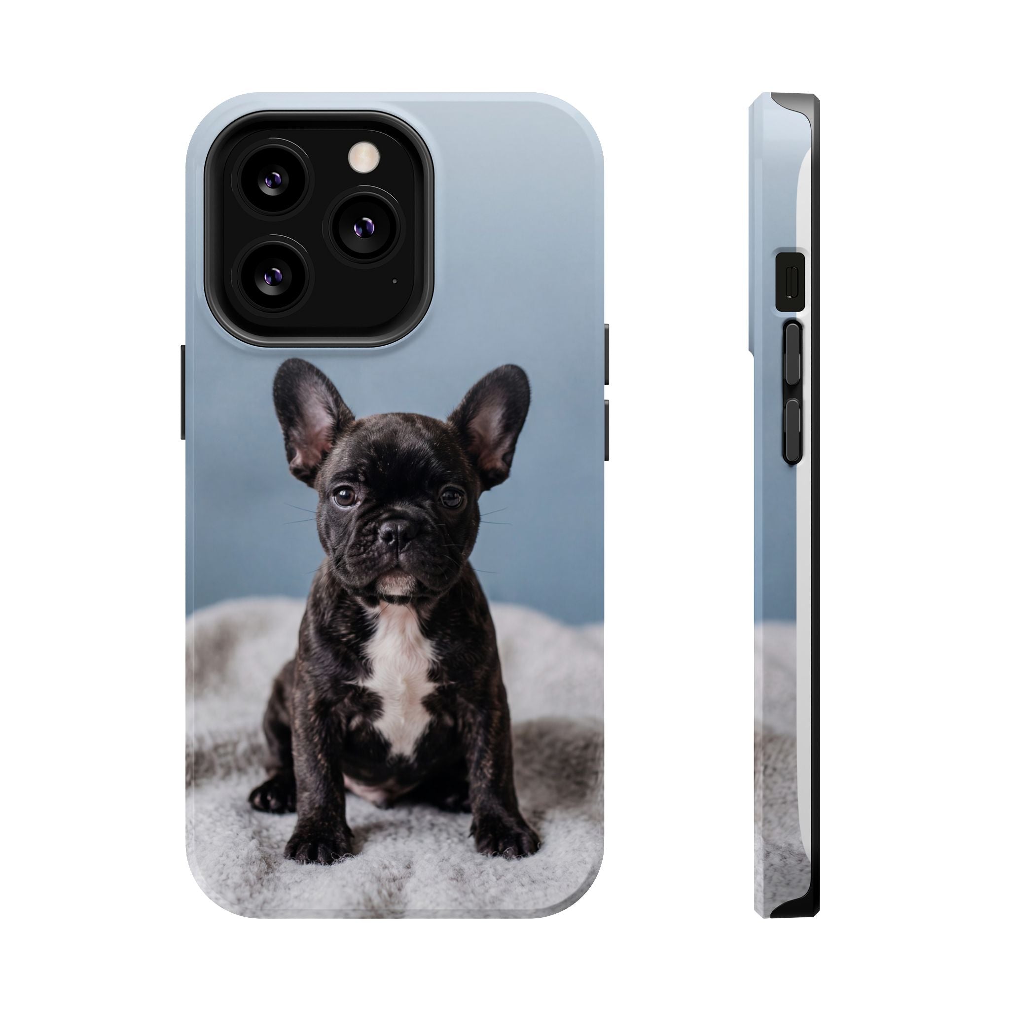 French Bulldog Puppy Phone Case — Impact-Resistant Wireless Charging Cover