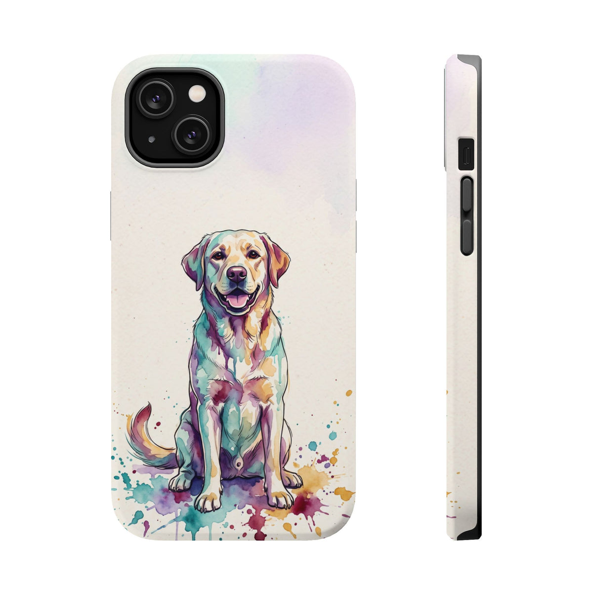 Watercolor Labrador Phone Case — Tough Magnetic Case with Wireless Charging