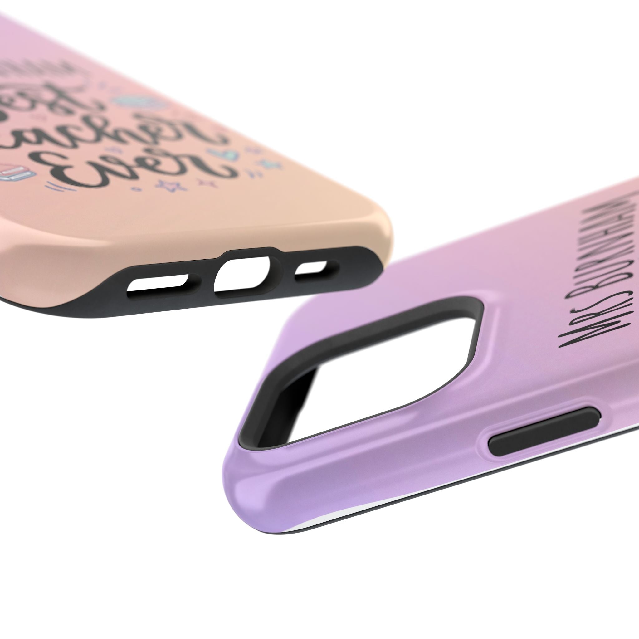 Best Teacher Ever Personalized Phone Case — Wireless Charging Cover