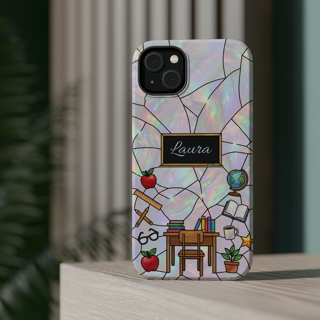 Personalized Teacher Phone Case — Impact-Resistant Wireless Charging Cover