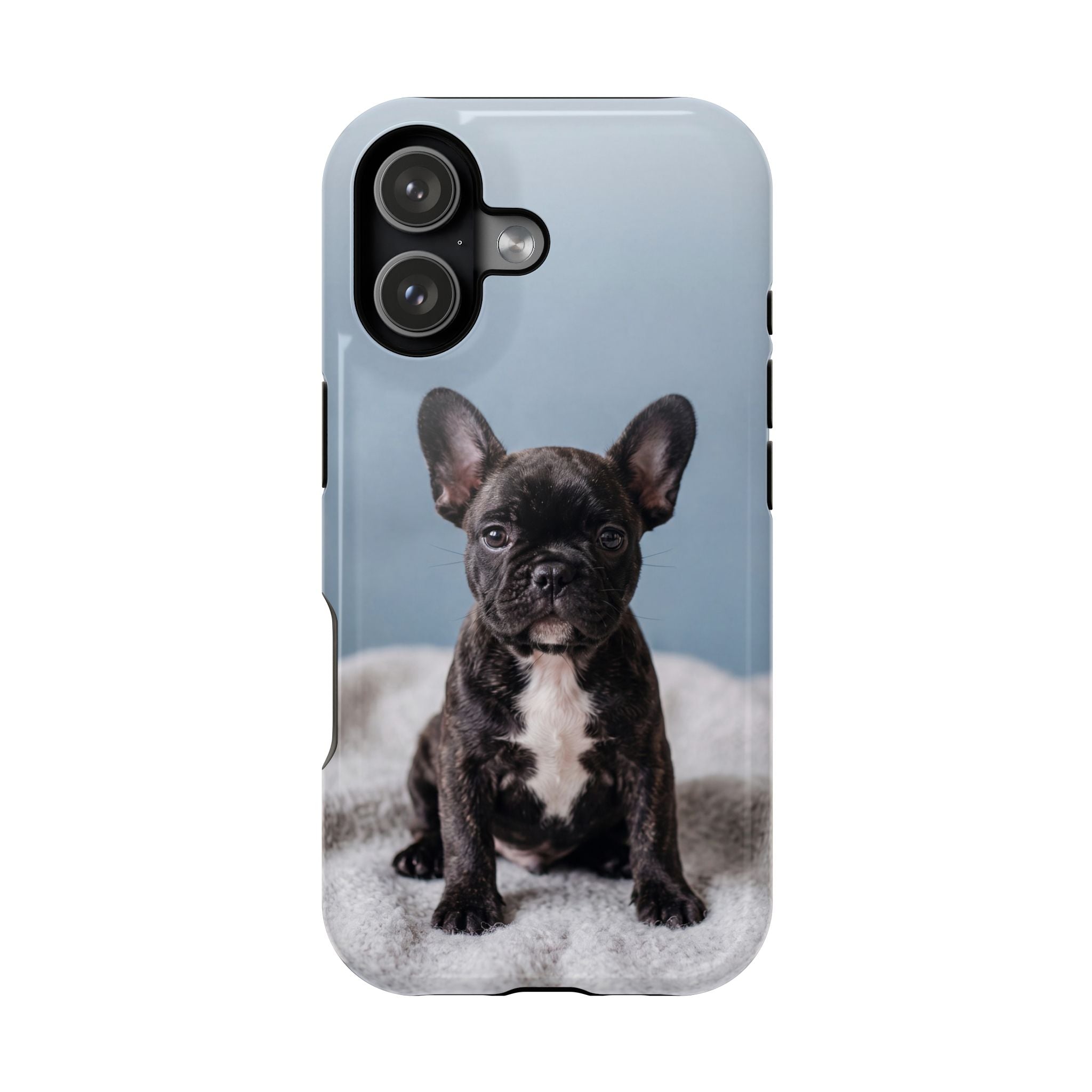 French Bulldog Puppy Phone Case — Impact-Resistant Wireless Charging Cover