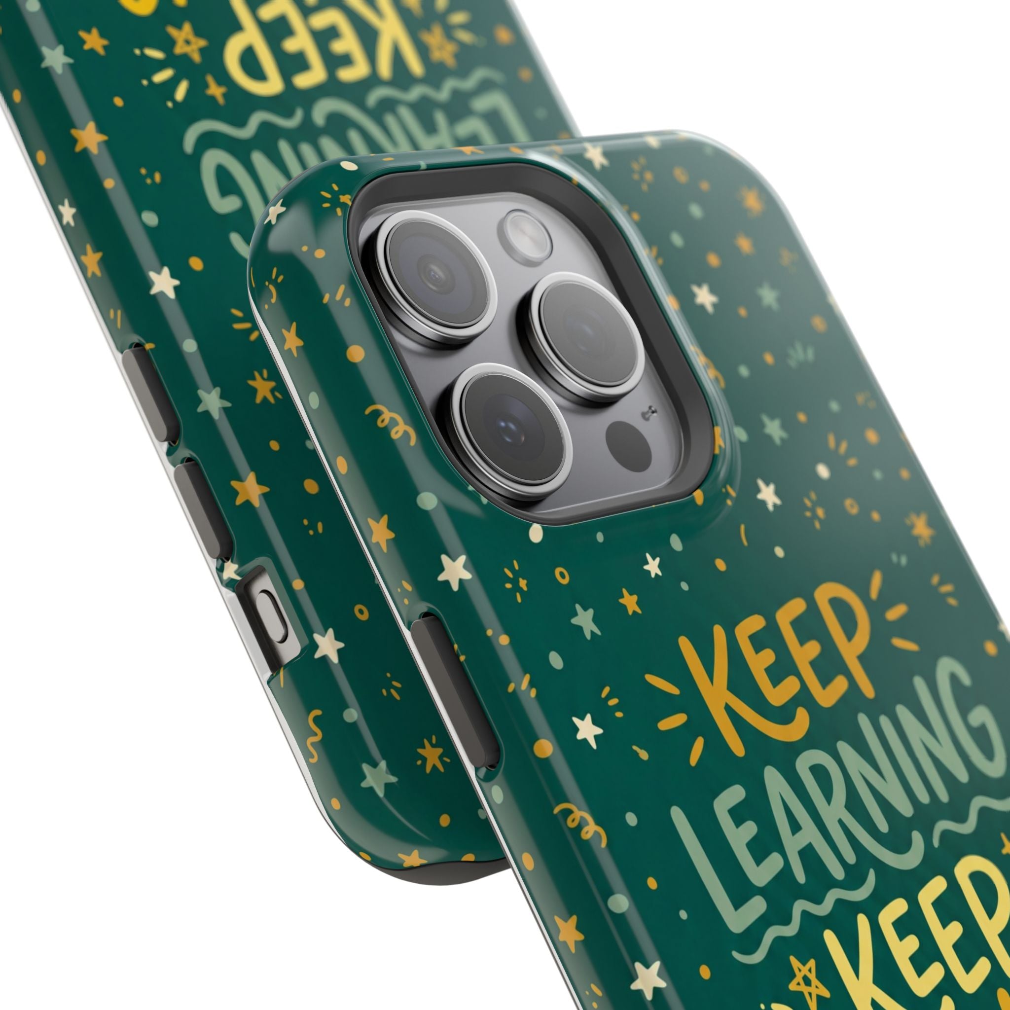 Keep Learning Keep Growing Teacher Phone Case — Wireless Charging Cover