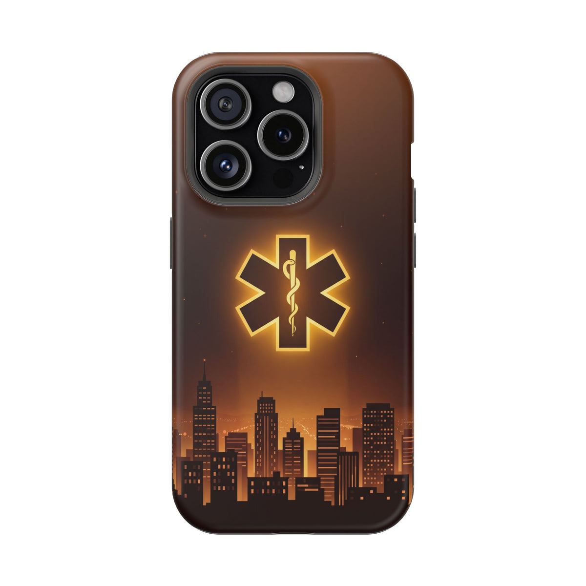 Paramedic/EMT Skyline Phone Case — Magnetic Wireless Charging Cover