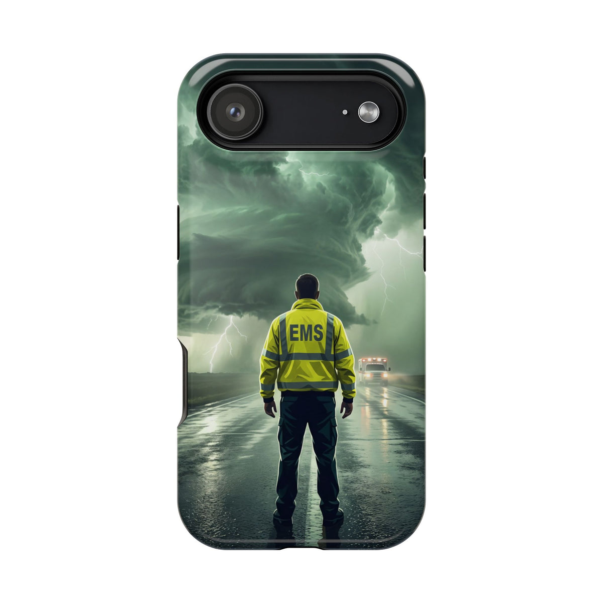 EMS Green Storm Phone Case — Magnetic Wireless Charging Cover