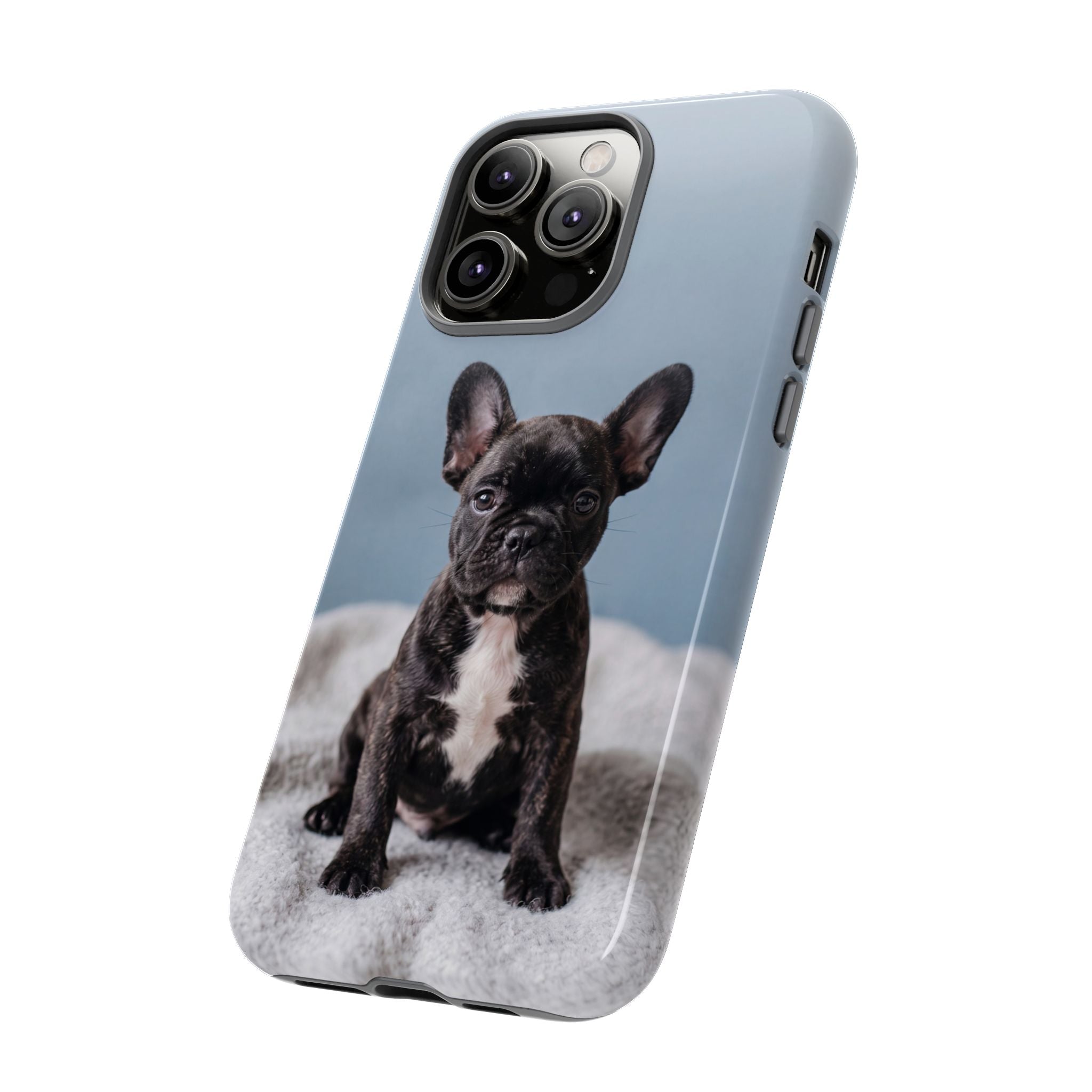 French Bulldog Puppy Phone Case | Adorable Brindle Frenchie Portrait | Samsung & iPhone