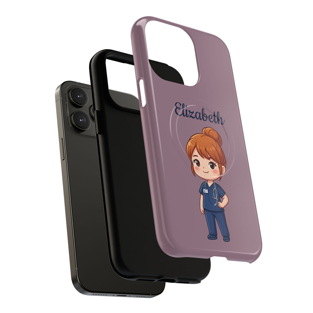 Personalized Nurse Phone Case with Custom Name | MagSafe Compatible iPhone Case