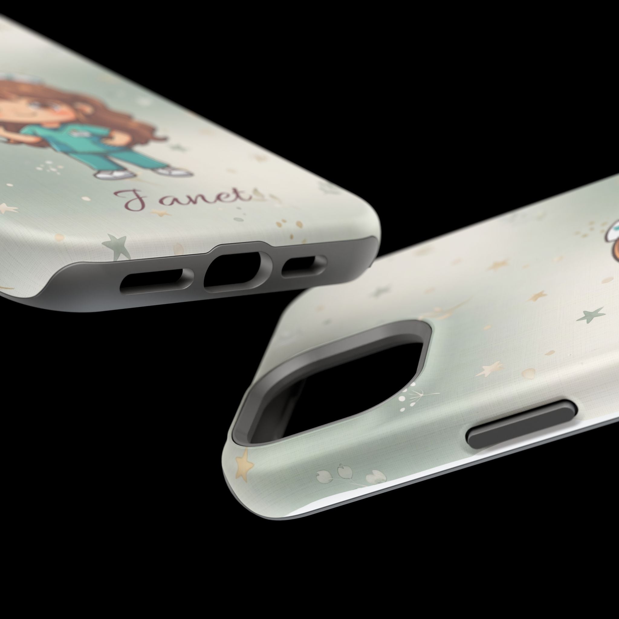 Personalized Nurse with Syringe Phone Case — Wireless Charging Cover