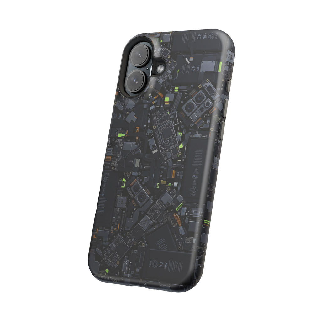 Circuit Core Phone Case — Motherboard Print Wireless Charging Cover