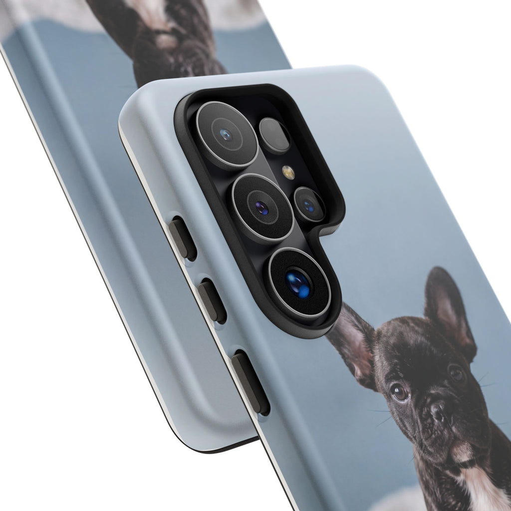French Bulldog Puppy Phone Case | Adorable Brindle Frenchie Portrait | Samsung & iPhone