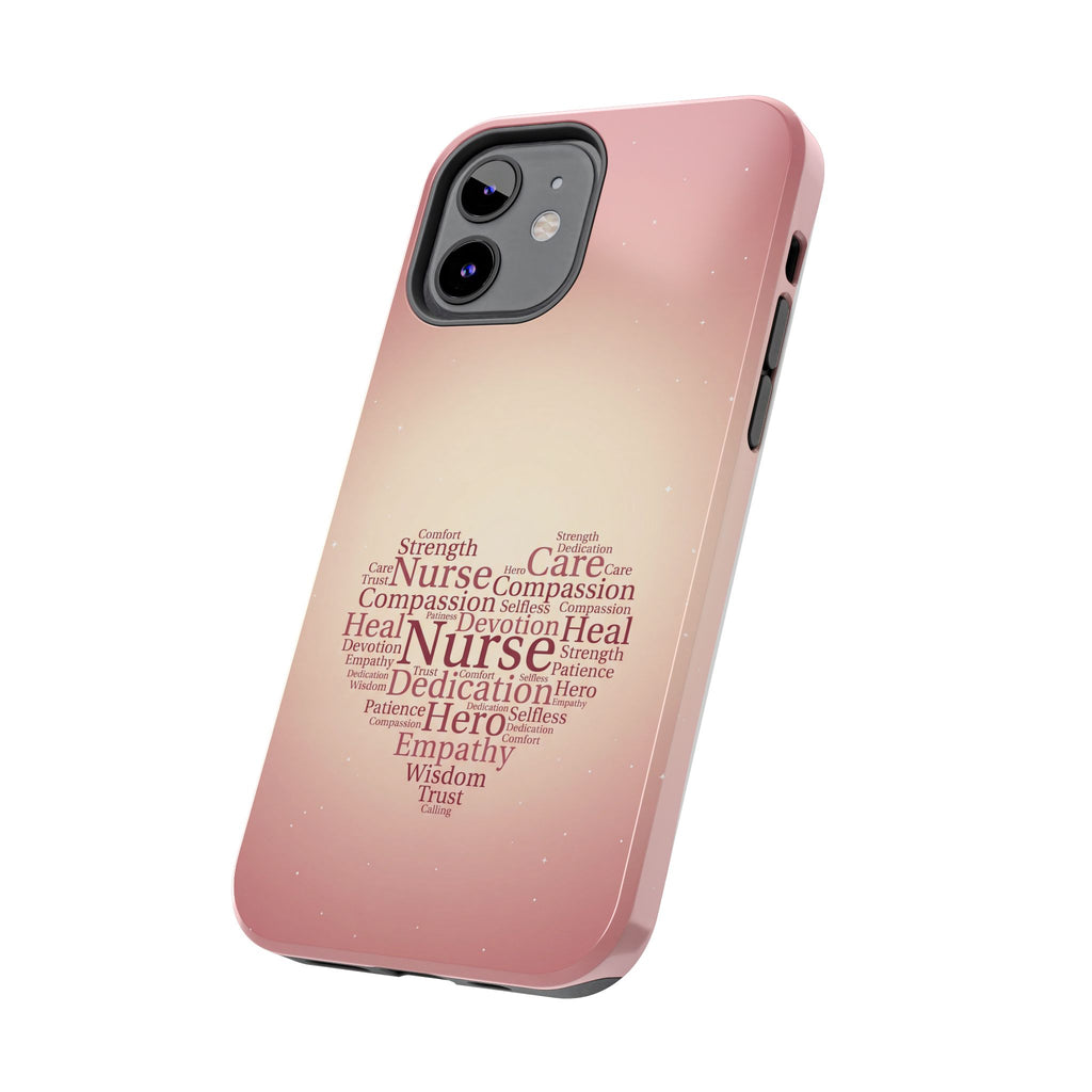 Nurse Heart Word Cloud Phone Case | iPhone & Samsung Galaxy series