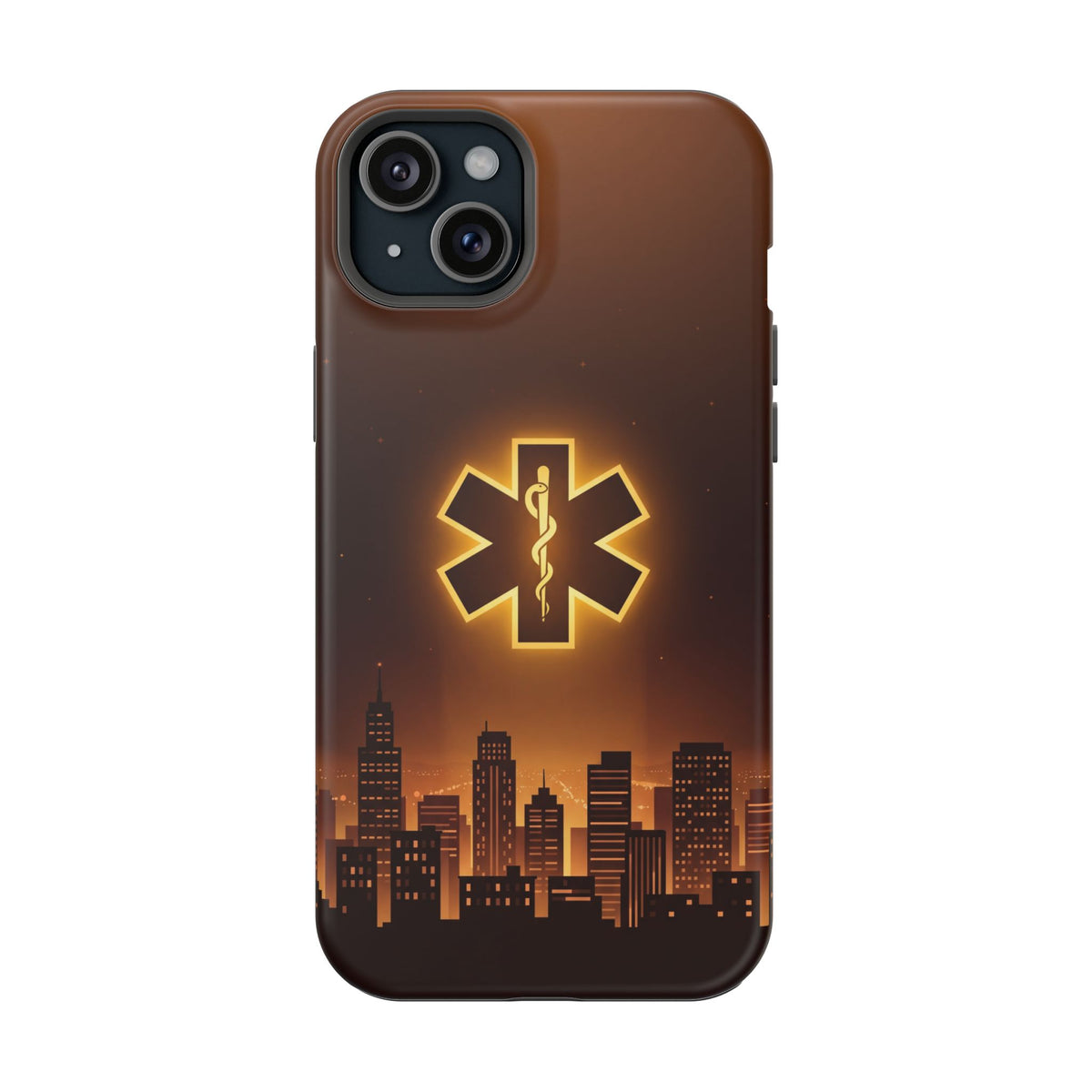 Paramedic/EMT Skyline Phone Case — Magnetic Wireless Charging Cover
