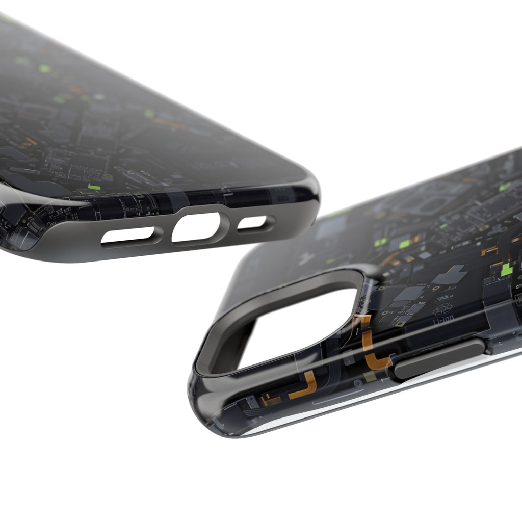Circuit Core Phone Case — Motherboard Print Wireless Charging Cover