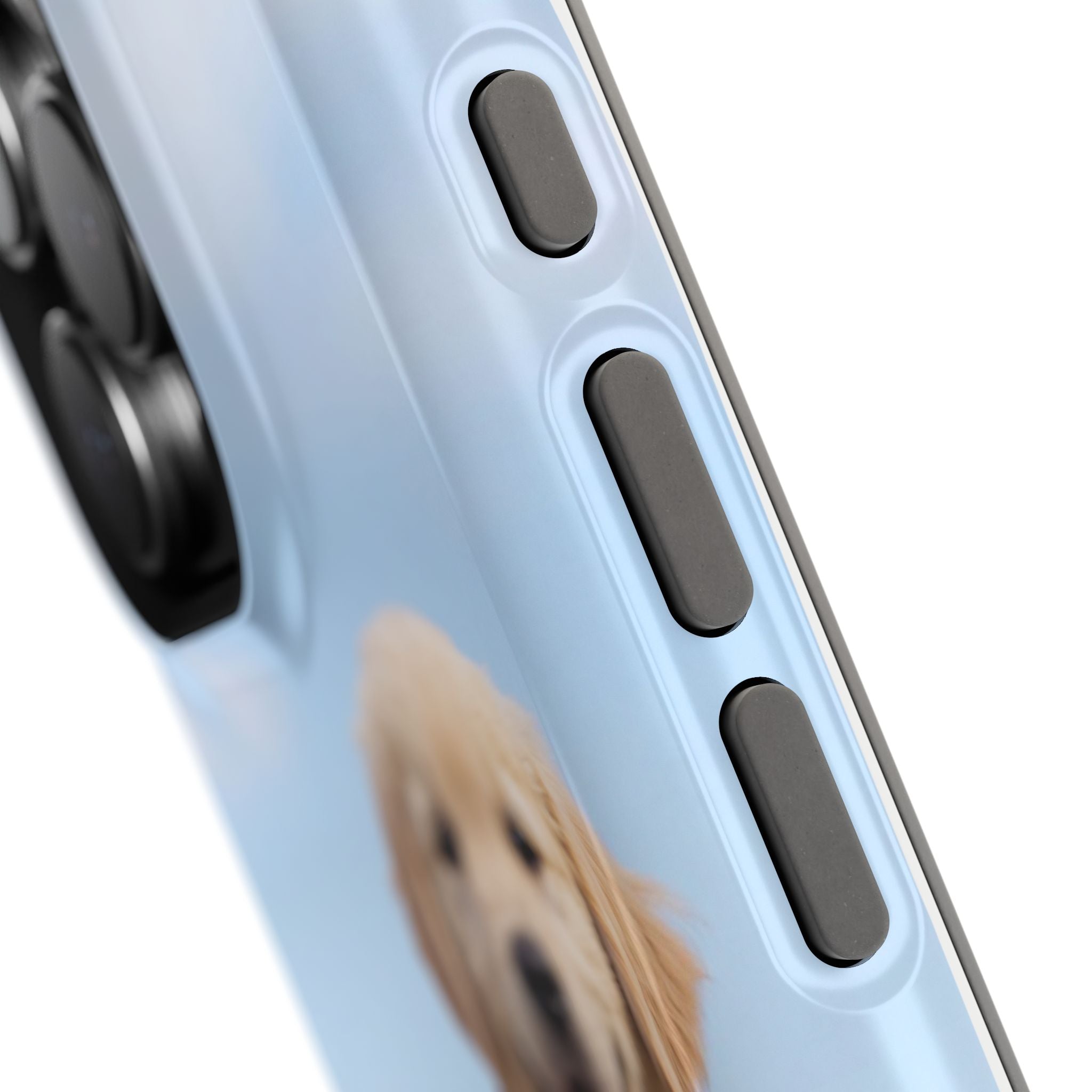 Golden Retriever Puppy Duo Phone Case — Impact-Resistant Wireless Charging Cover